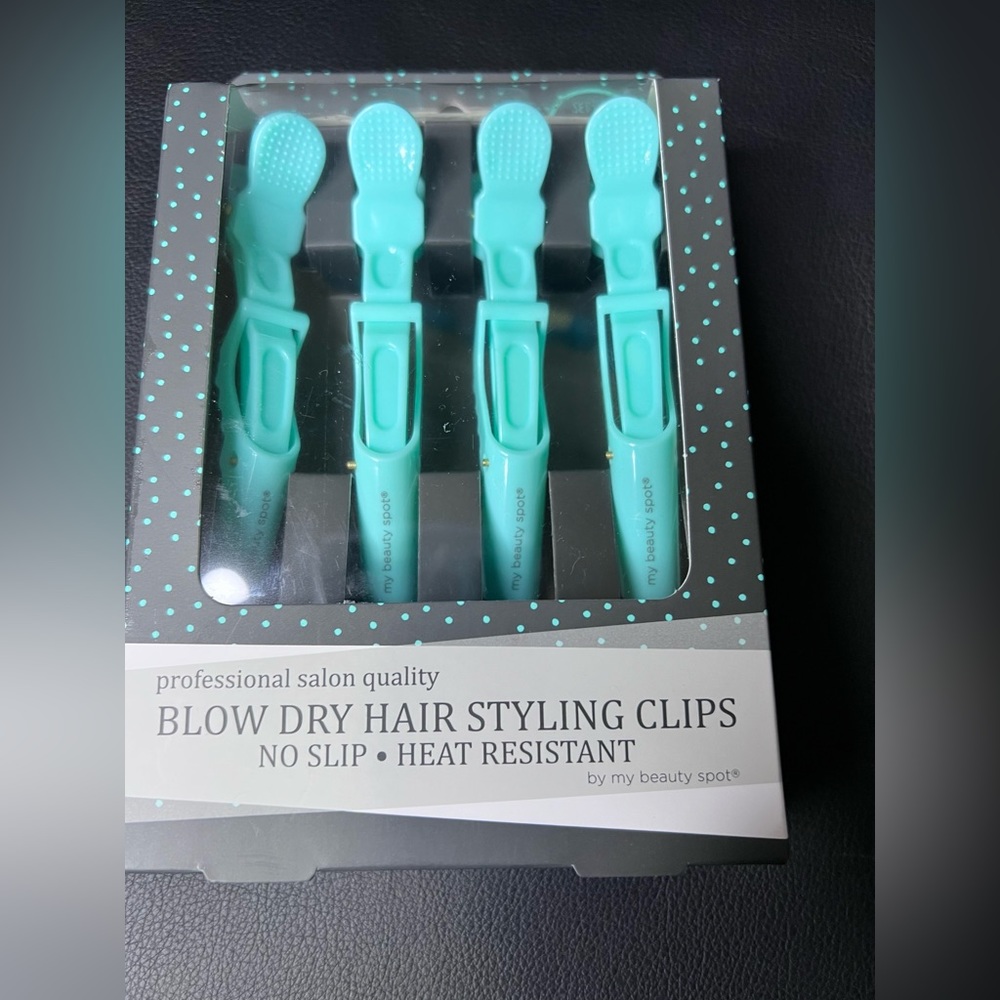 New in Box my Beauty Spot Turquise Blow Dry Styling Clips Set of 4